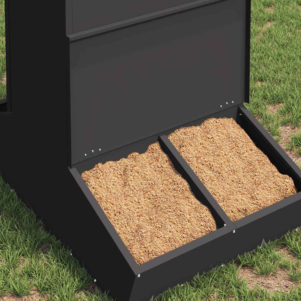 Ταΐστρα Γουρουνιών Μαύρο 82 x 51 x 91,5 εκ. 20 kg