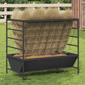Ταΐστρα για ζώα Μαύρο 100 x 60 x 90 εκ. 15 kg