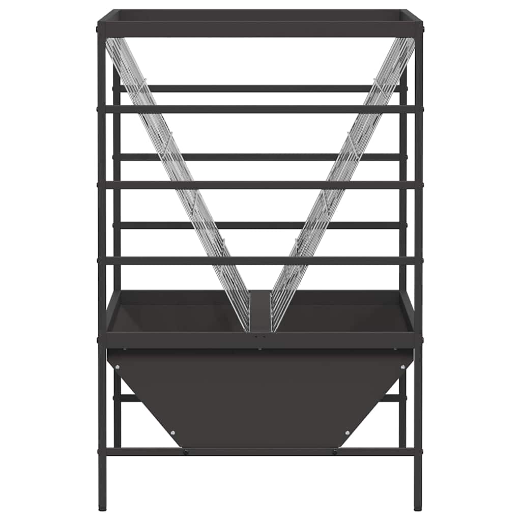 Ταΐστρα για ζώα Μαύρο 100 x 60 x 90 εκ. 15 kg