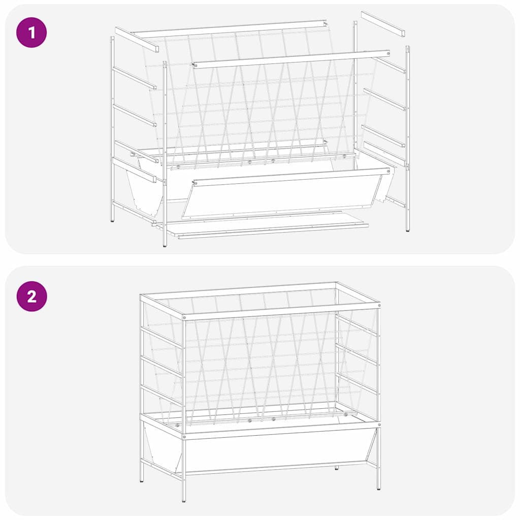 Ταΐστρα για ζώα Λαδί 100 x 60 x 90 εκ. 15 kg