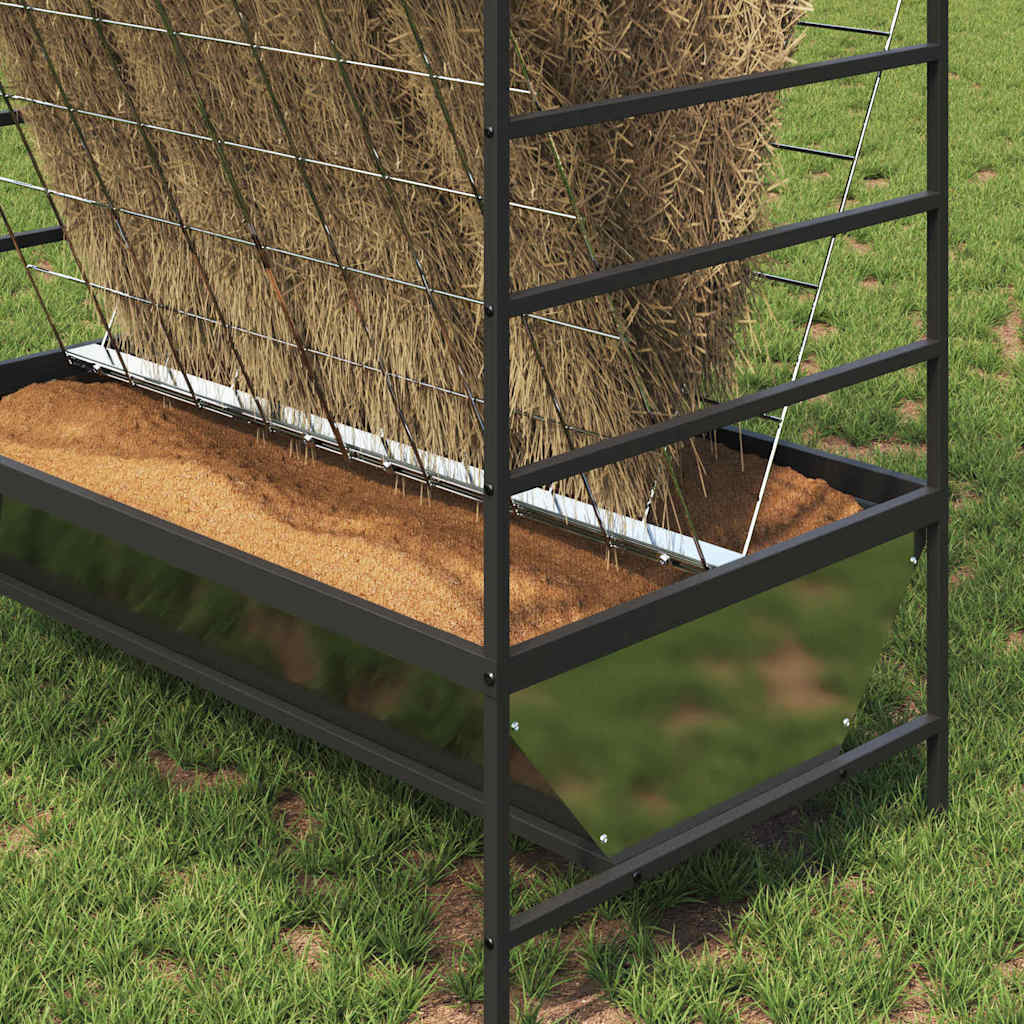Ταΐστρα για ζώα Ασημί 100 x 60 x 90 εκ. 15 kg