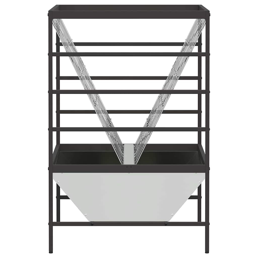 Ταΐστρα για ζώα Ασημί 100 x 60 x 90 εκ. 15 kg