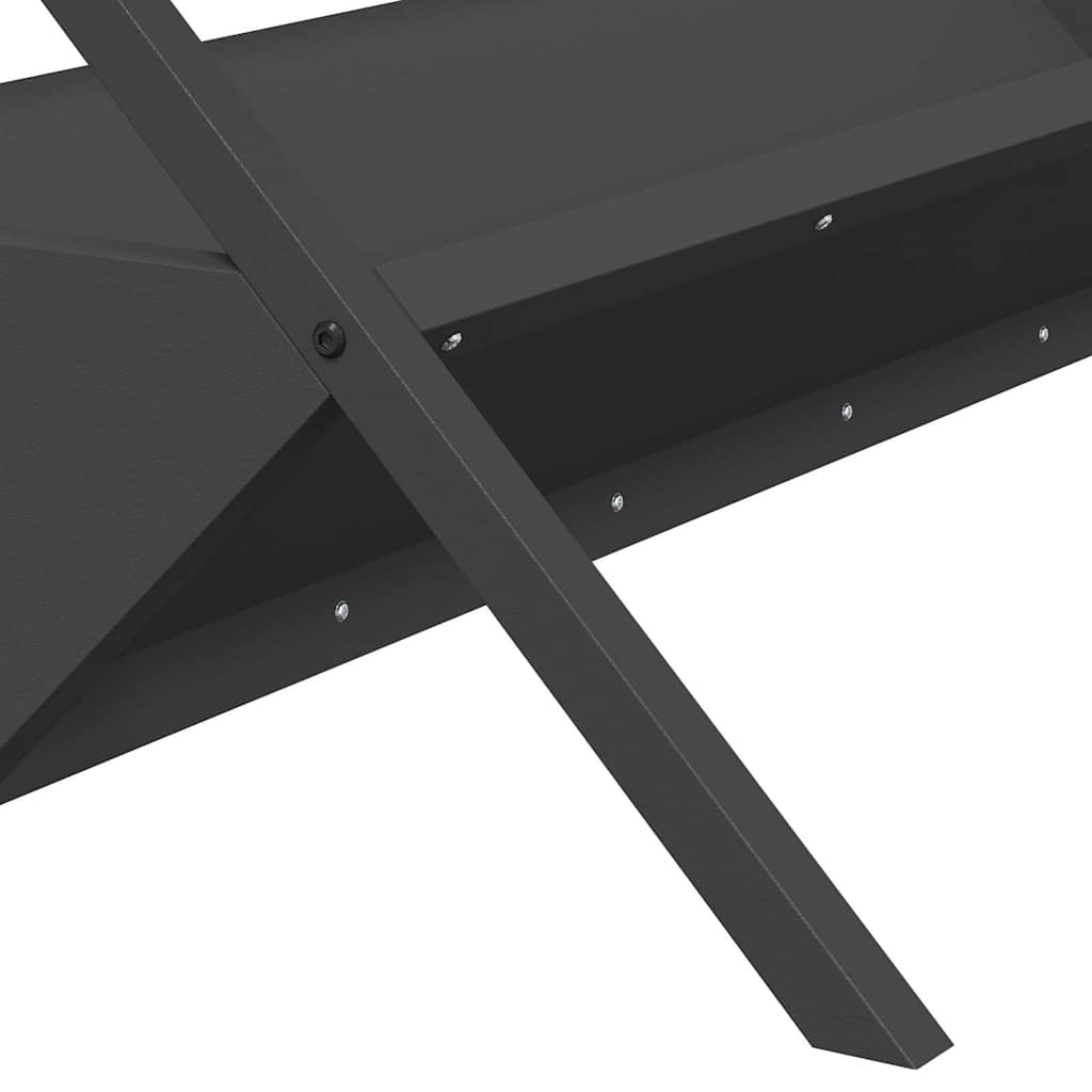 Ταΐστρα για ζώα Μαύρο 111 x 76 x 38 εκ 10 kg