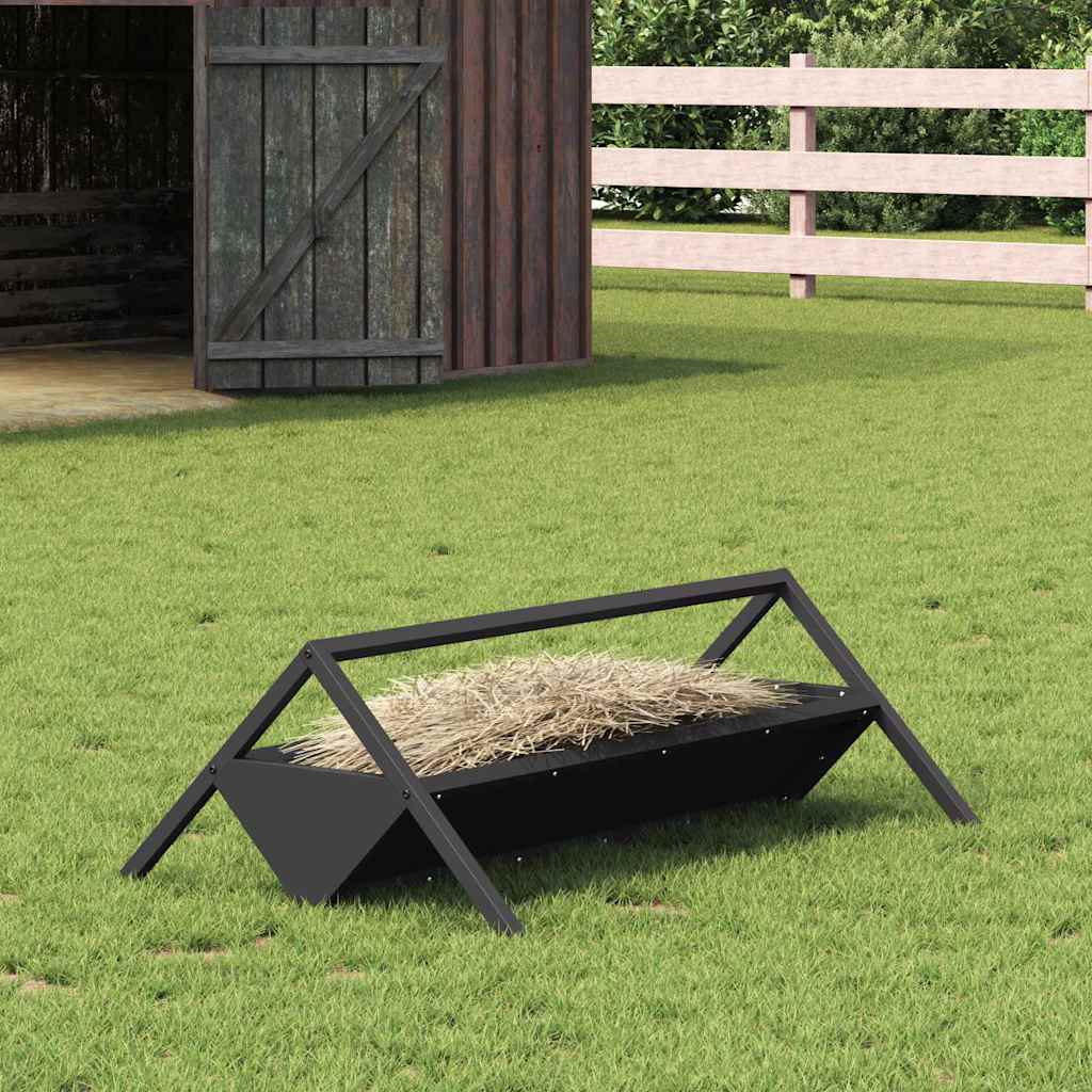 Ταΐστρα για ζώα Μαύρο 111 x 76 x 38 εκ 10 kg