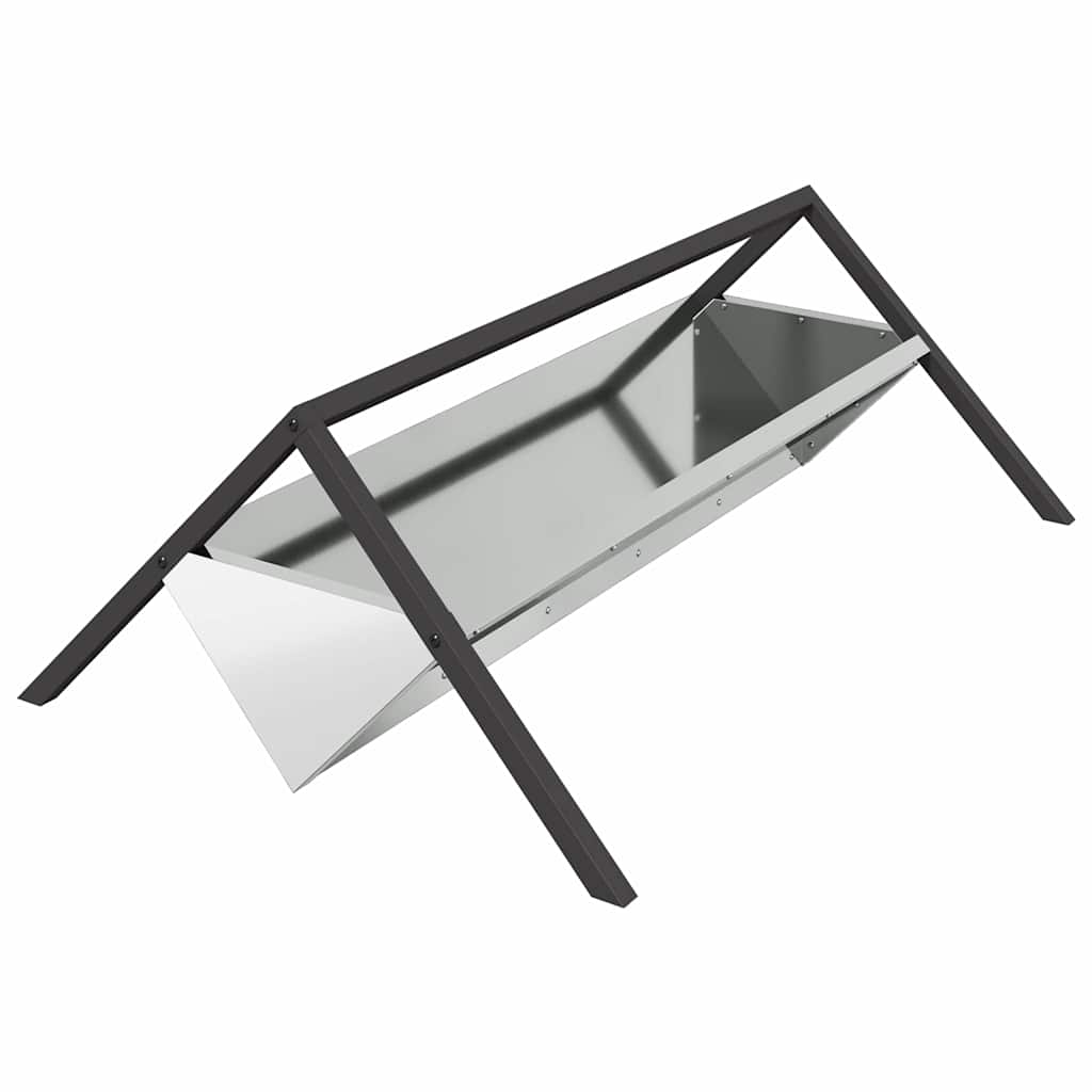 Ταΐστρα για ζώα Ασημί 111 x 76 x 38 εκ 10 kg
