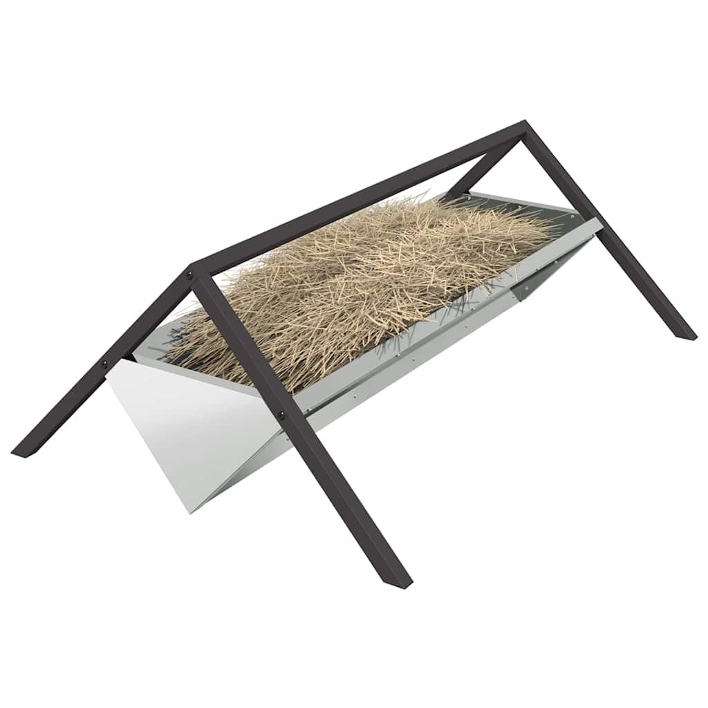 Ταΐστρα για ζώα Ασημί 111 x 76 x 38 εκ 10 kg