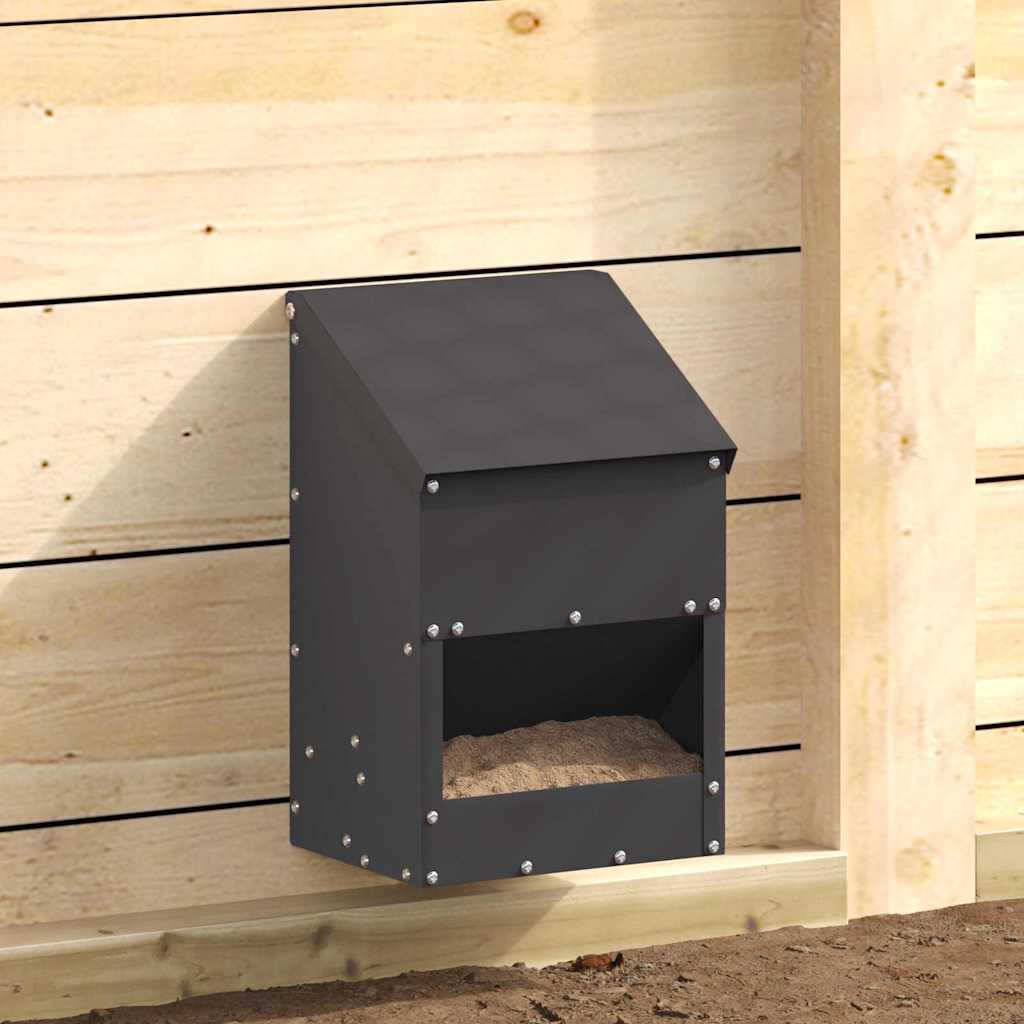 Ταΐστρα κοτόπουλων Μαύρο 21 x 16 x 33 εκ. 3 kg