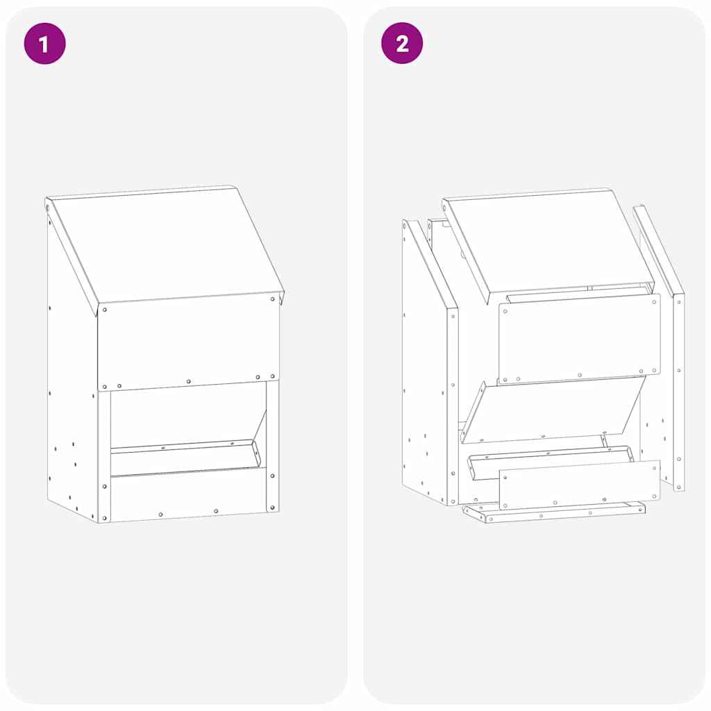Ταΐστρα κοτόπουλων Λαδί 21 x 16 x 33 εκ. 3 kg