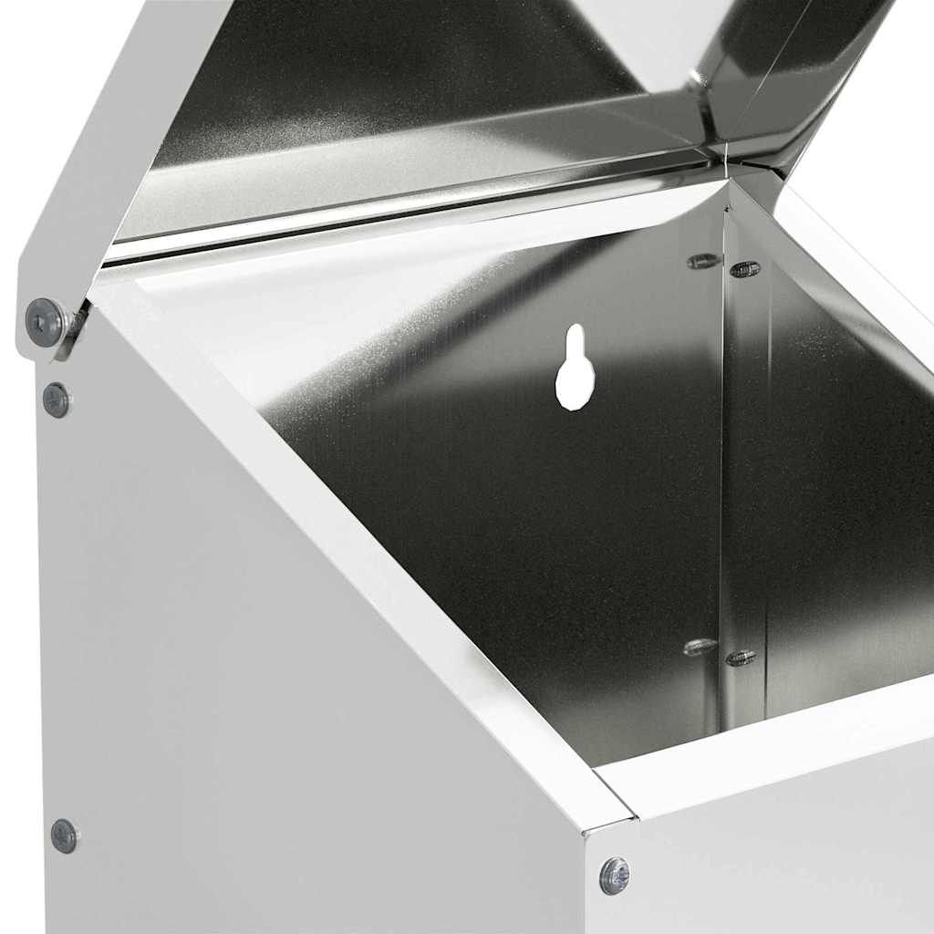 Ταΐστρα κοτόπουλων Ασημί 21 x 16 x 33 εκ. 3 kg