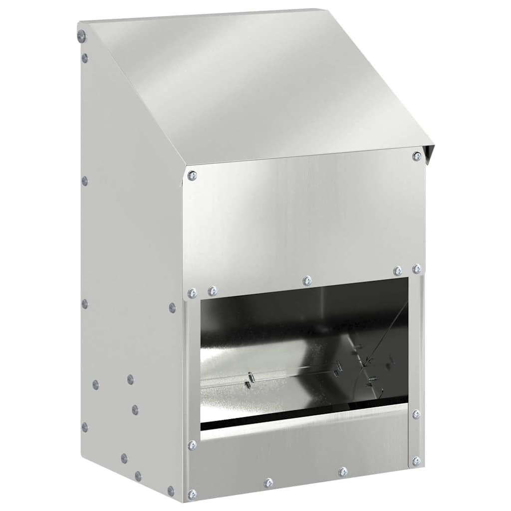 Ταΐστρα κοτόπουλων Ασημί 21 x 16 x 33 εκ. 3 kg
