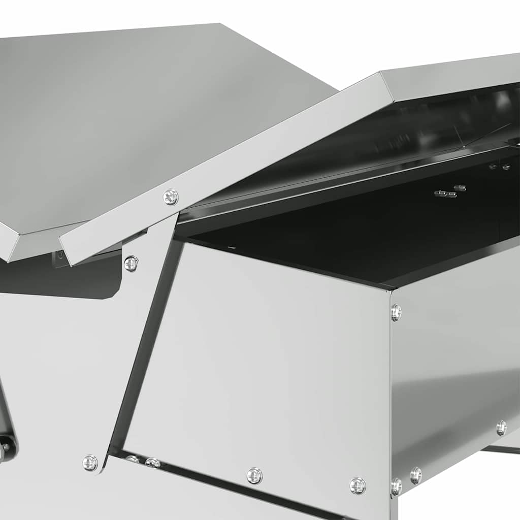 Ταΐστρα Κοτόπουλου με Πεντάλ Ασημί 75 x 53 x 20,5 εκ 10 kg