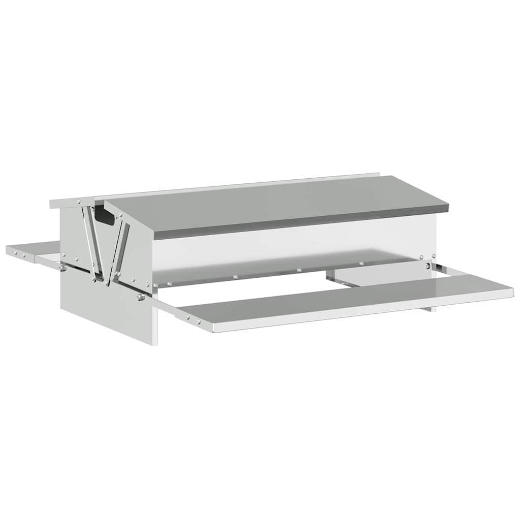 Ταΐστρα Κοτόπουλου με Πεντάλ Ασημί 75 x 53 x 20,5 εκ 10 kg