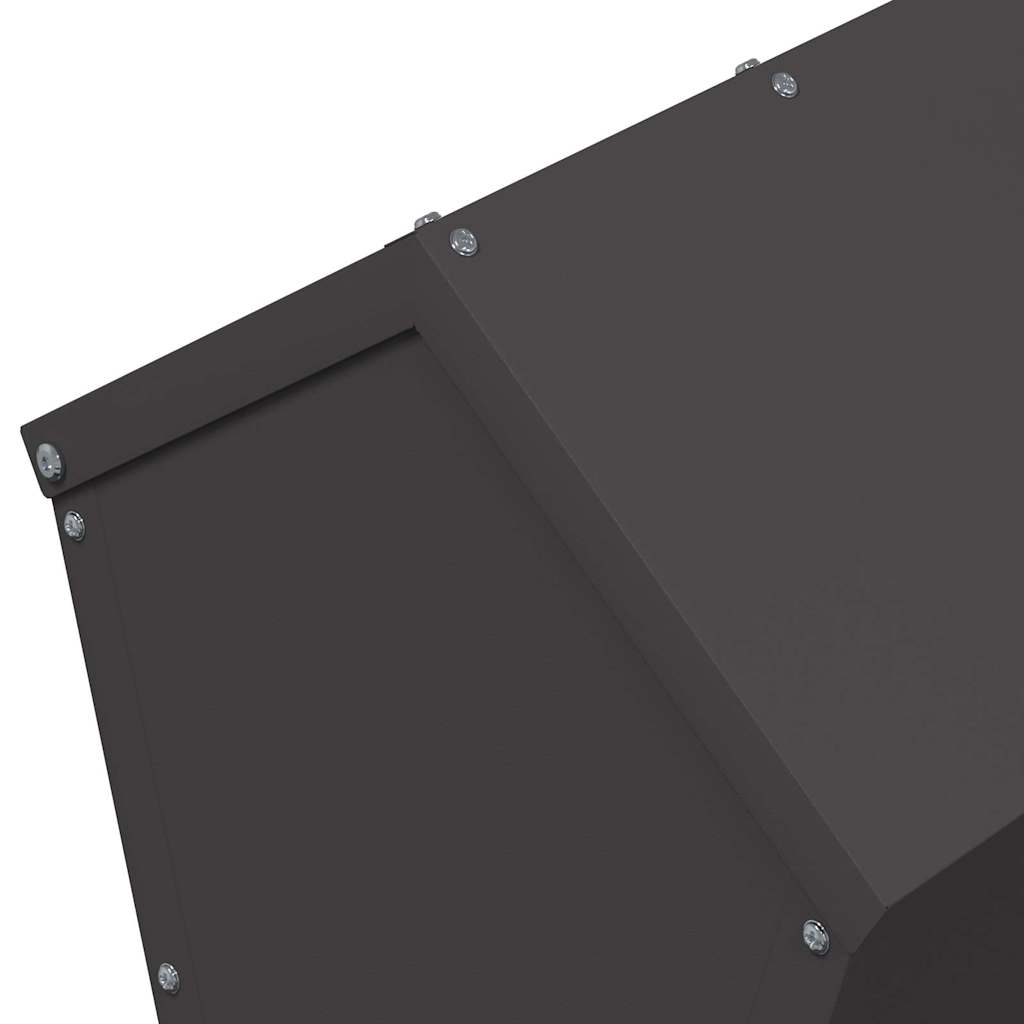 Ταΐστρα κοτόπουλων Μαύρο 40 x 40 x 45 cm Ψυχρής Έλασης Χάλυβας