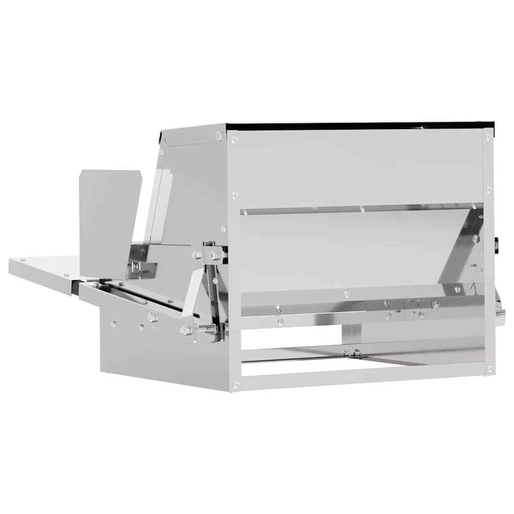 Ταΐστρα Κοτόπουλου με Πεντάλ Ασημί 50 x 40 x 29 εκ. 2 κιλά