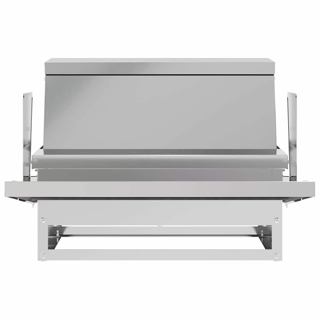 Ταΐστρα Κοτόπουλου με Πεντάλ Ασημί 50 x 40 x 29 εκ. 2 κιλά