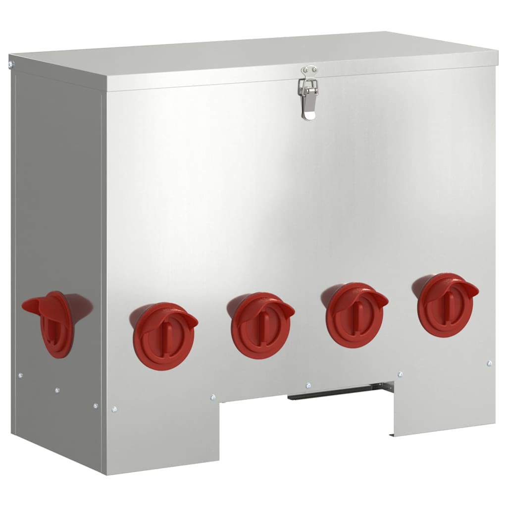 Ταΐστρα κοτόπουλων 2 Ασημί 60,5 x 29 x 51 εκ. 25 kg