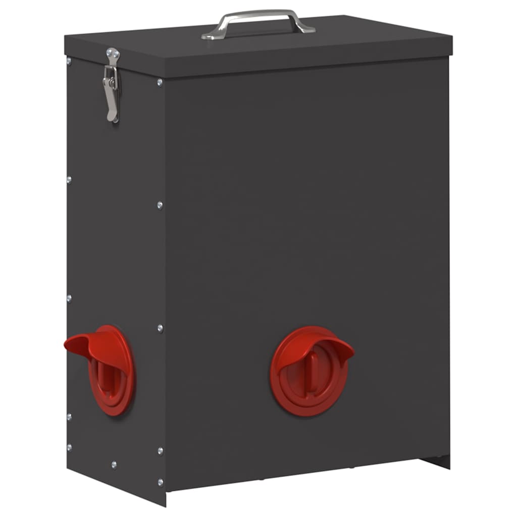 Ταΐστρα κοτόπουλων 2 Μαύρο 32,5 x 20,5 x 43 εκ 25 kg
