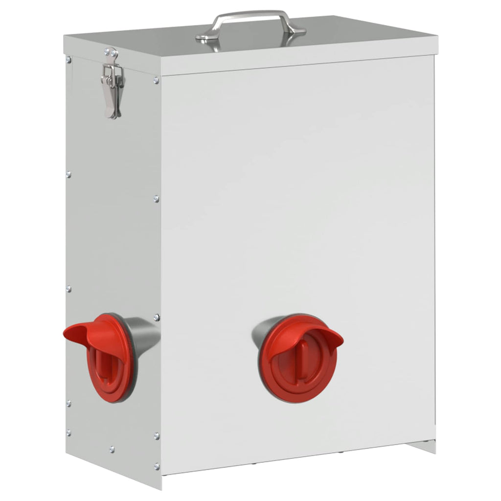 Ταΐστρα κοτόπουλων 2 Ασημί 32,5 x 20,5 x 43 εκ 25 kg