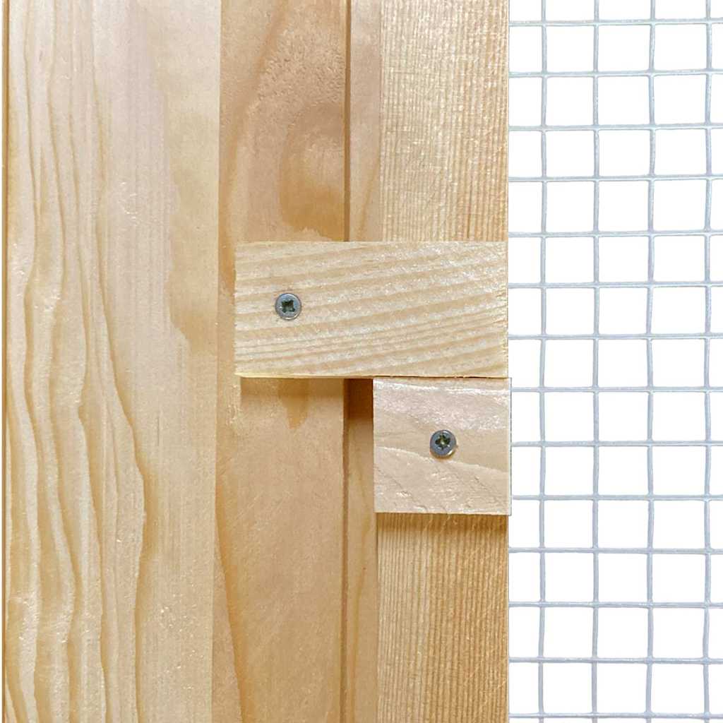 Κοτέτσι Καφέ 75 x 60 x 89 εκ Μασίφ Ξύλο Πεύκου