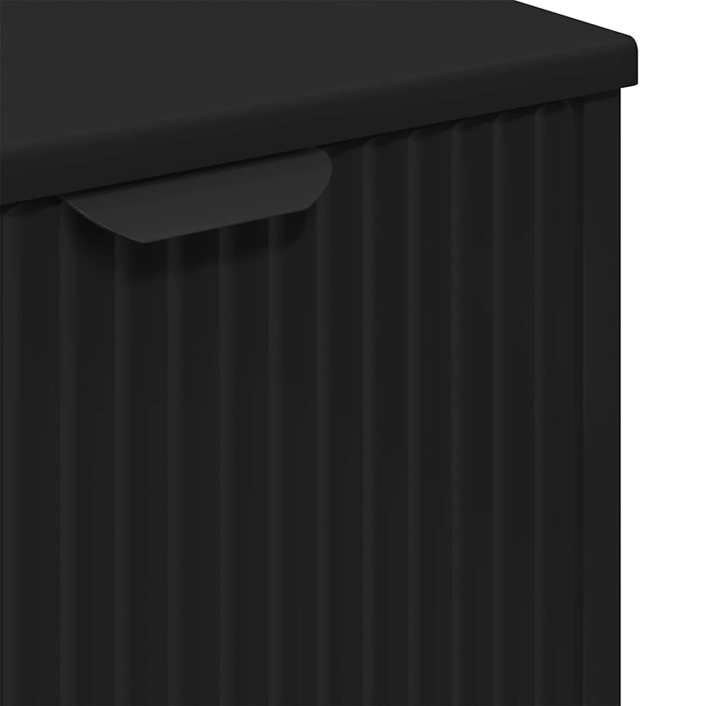 Ντουλάπα Νιπτήρα Mπάνιου Μαύρο 60,5 x 33,5 x 61 εκ