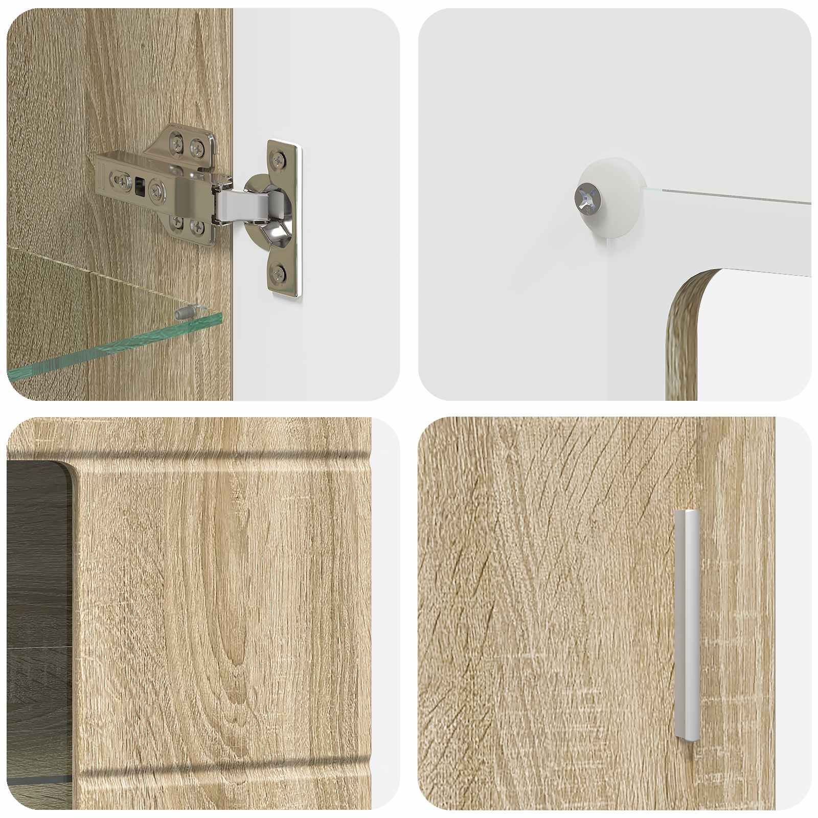 Πλαϊνό γραφείο FLORIN 55,5 x 29 x 100 εκ Δρύς Sonoma