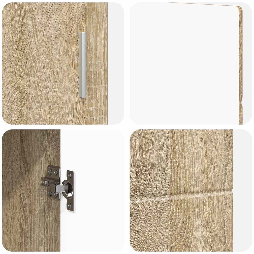 Πλαϊνό γραφείο FLORIN 88,5 x 30,5 x 55,5 εκ Δρύς Sonoma