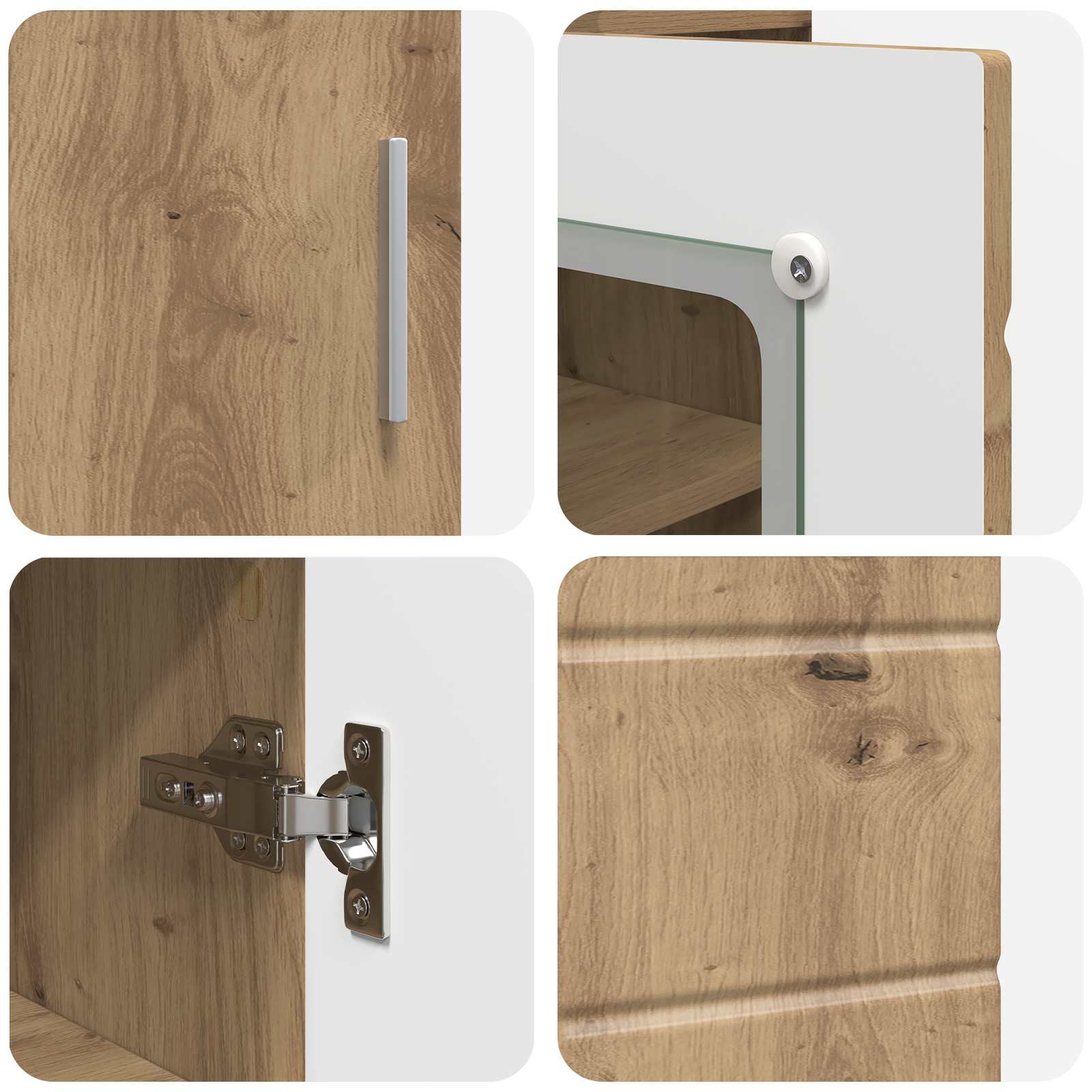 Ξύλινο Ντουλάπι Artisan Oak Επεξεργασμένο Ξύλο