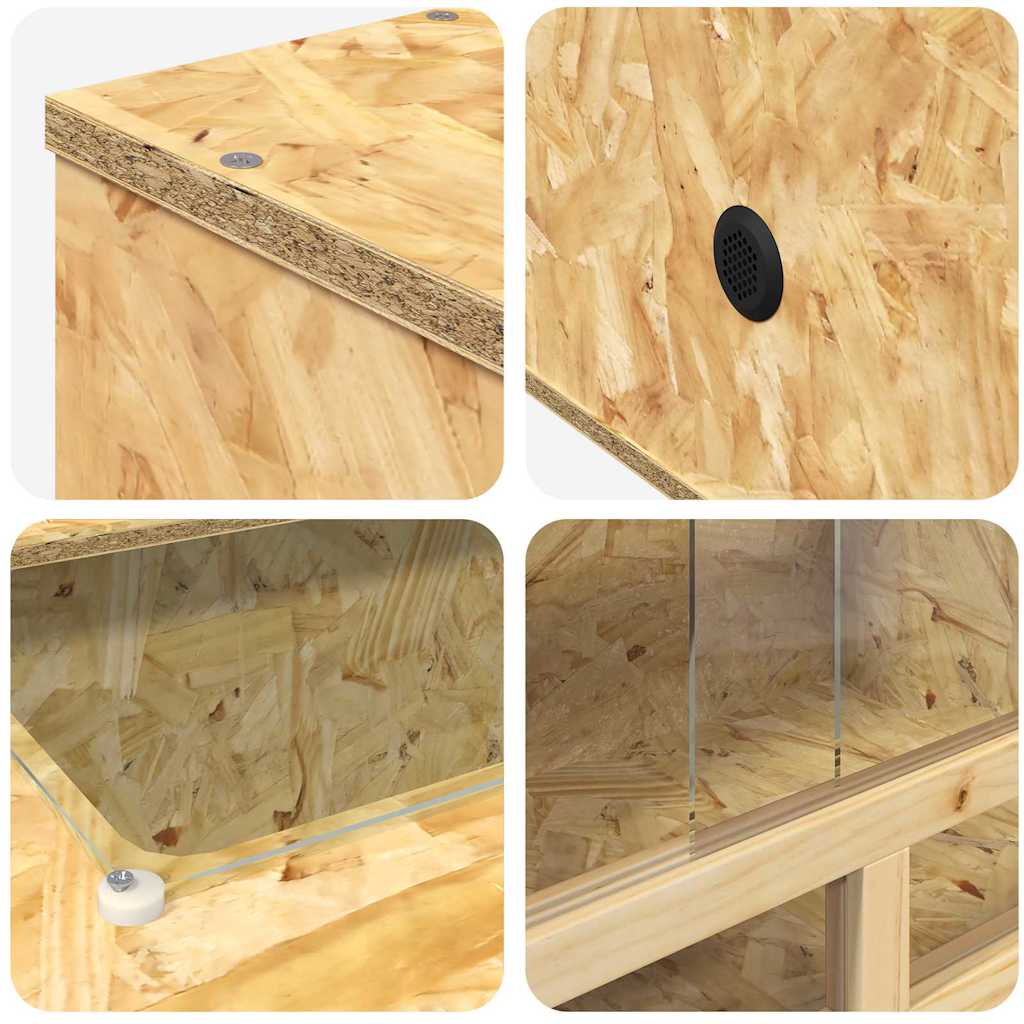Terrarium Καφέ 80 x 50 x 50 εκ OSB