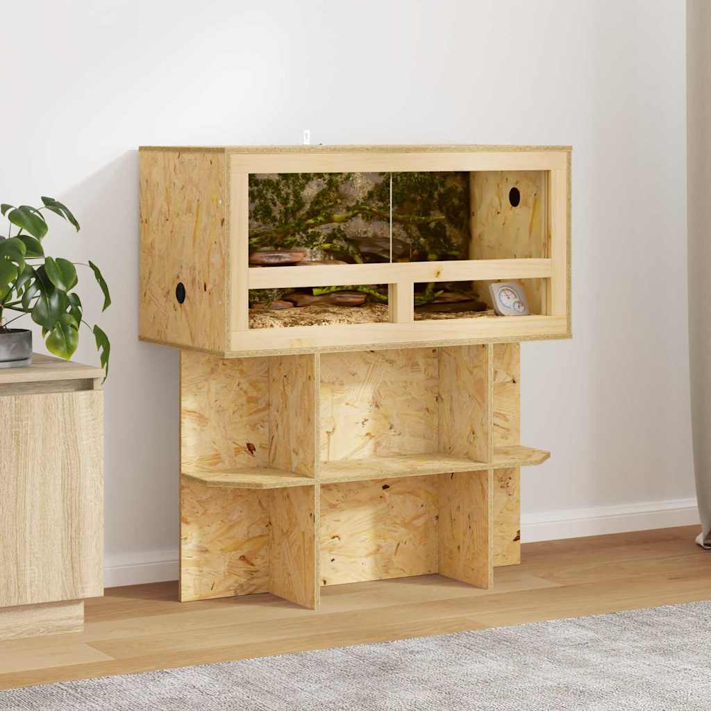 Βάση Terrarium με ράφι Καφέ 80 x 40 x 50 cm OSB