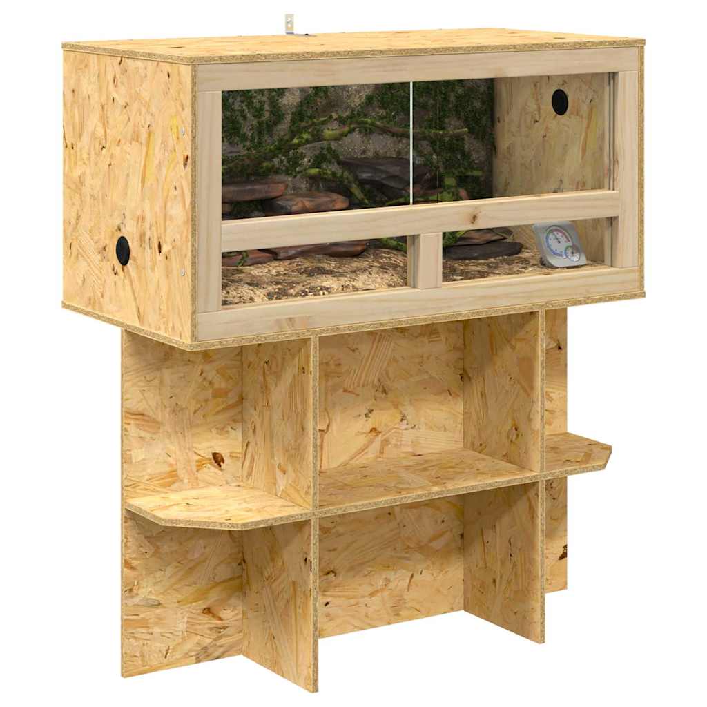 Βάση Terrarium με ράφι Καφέ 80 x 40 x 50 cm OSB
