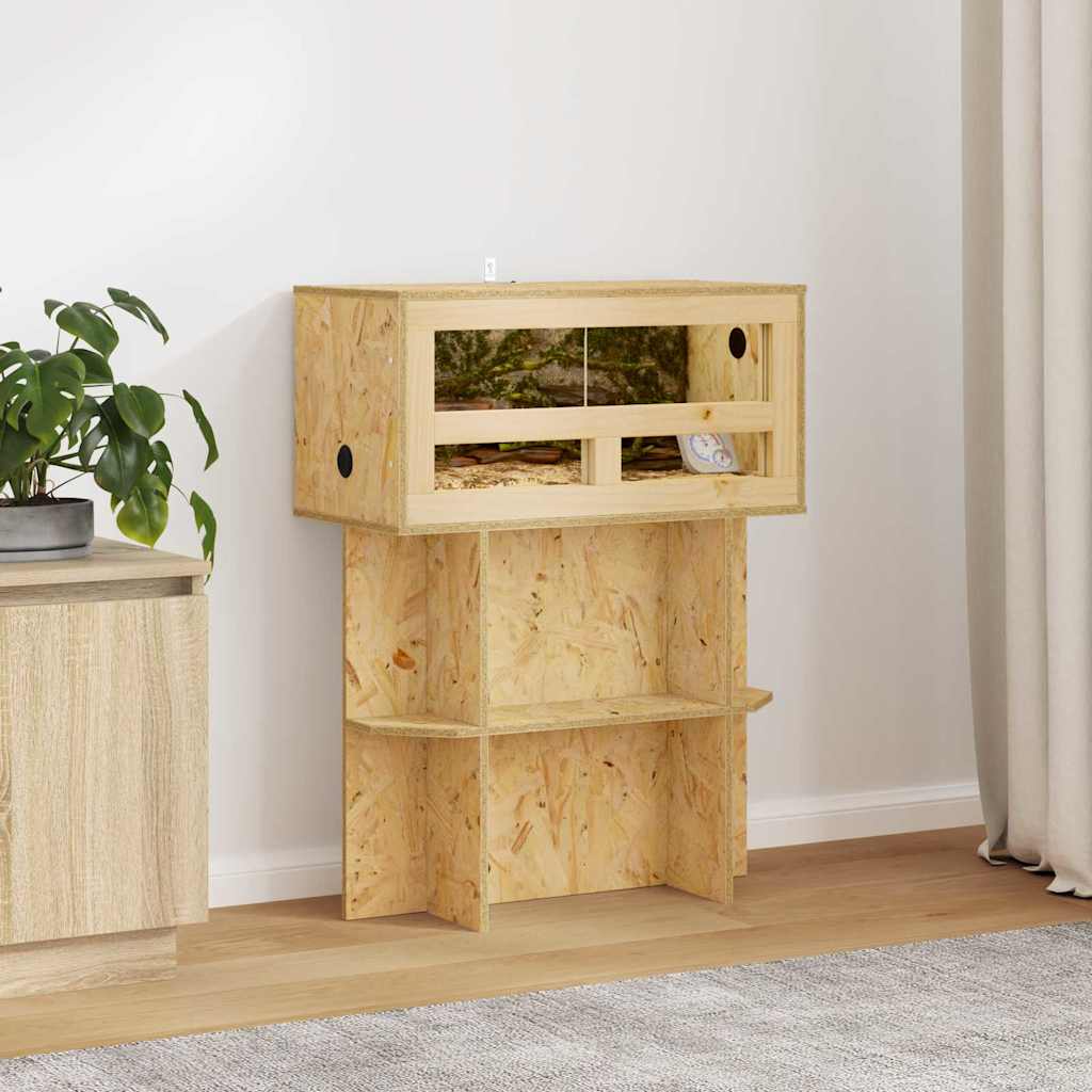 Βάση Terrarium με ράφι Καφέ 60 x 30 x 50 εκ. OSB