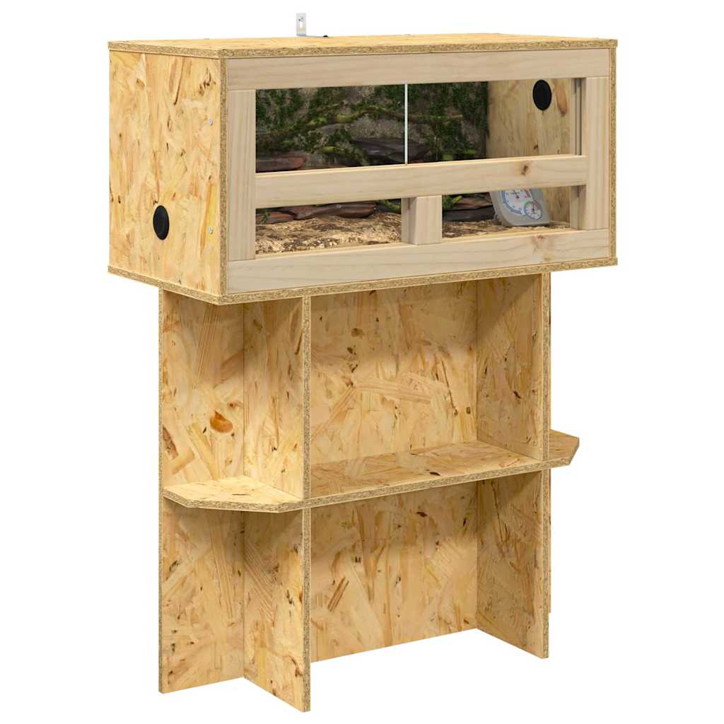 Βάση Terrarium με ράφι Καφέ 60 x 30 x 50 εκ. OSB
