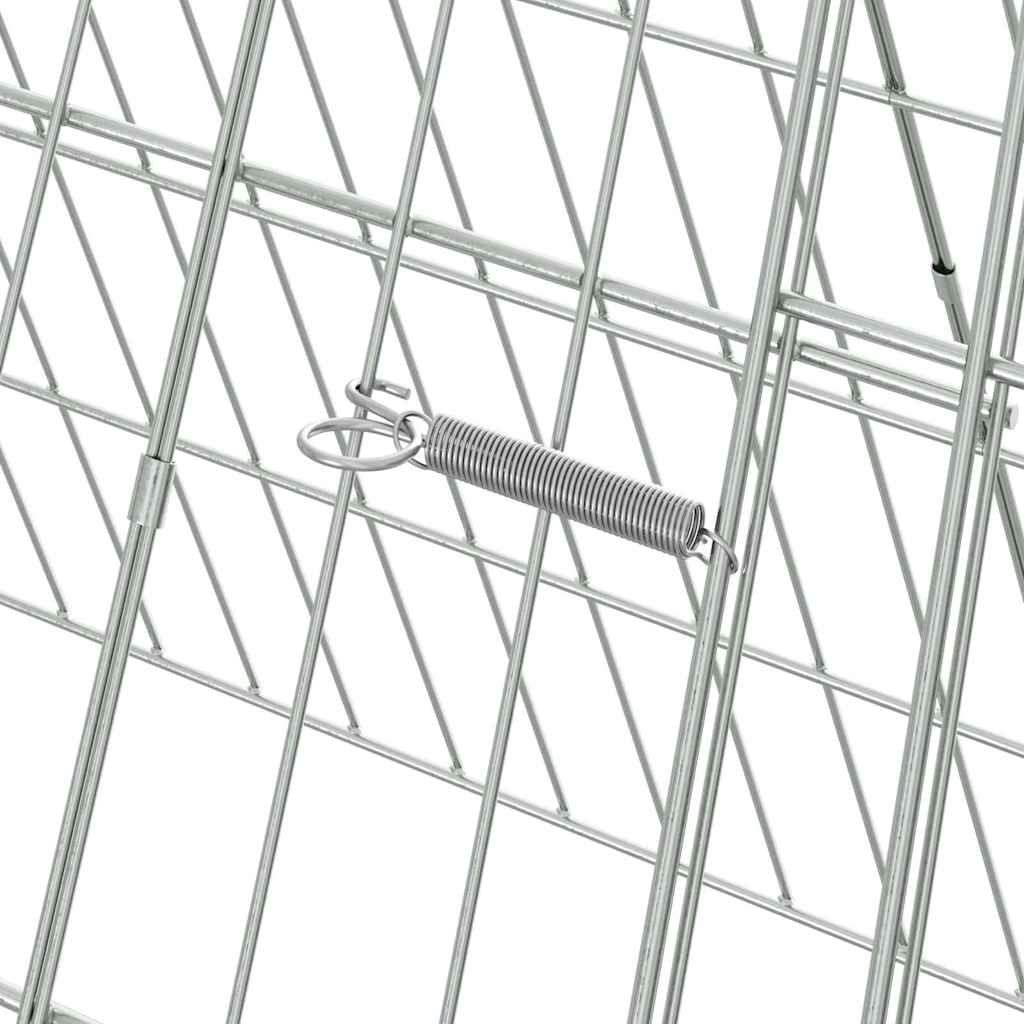 Κλουβί για κότες Ασημί 215 x 55 x 55 εκ. Γαλβανισμένος Χάλυβας