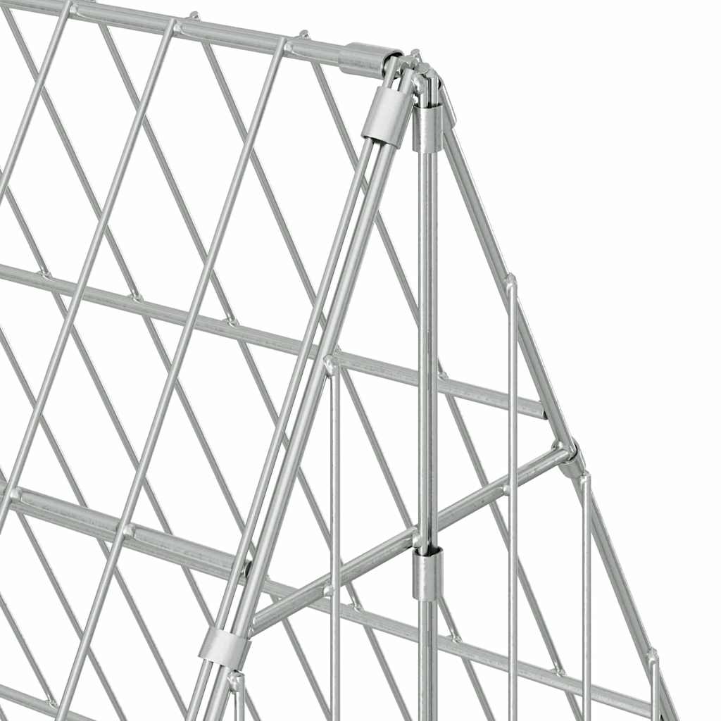 Κλουβί για κότες Ασημί 110 x 100 x 85 εκ. Γαλβανισμένος Χάλυβας