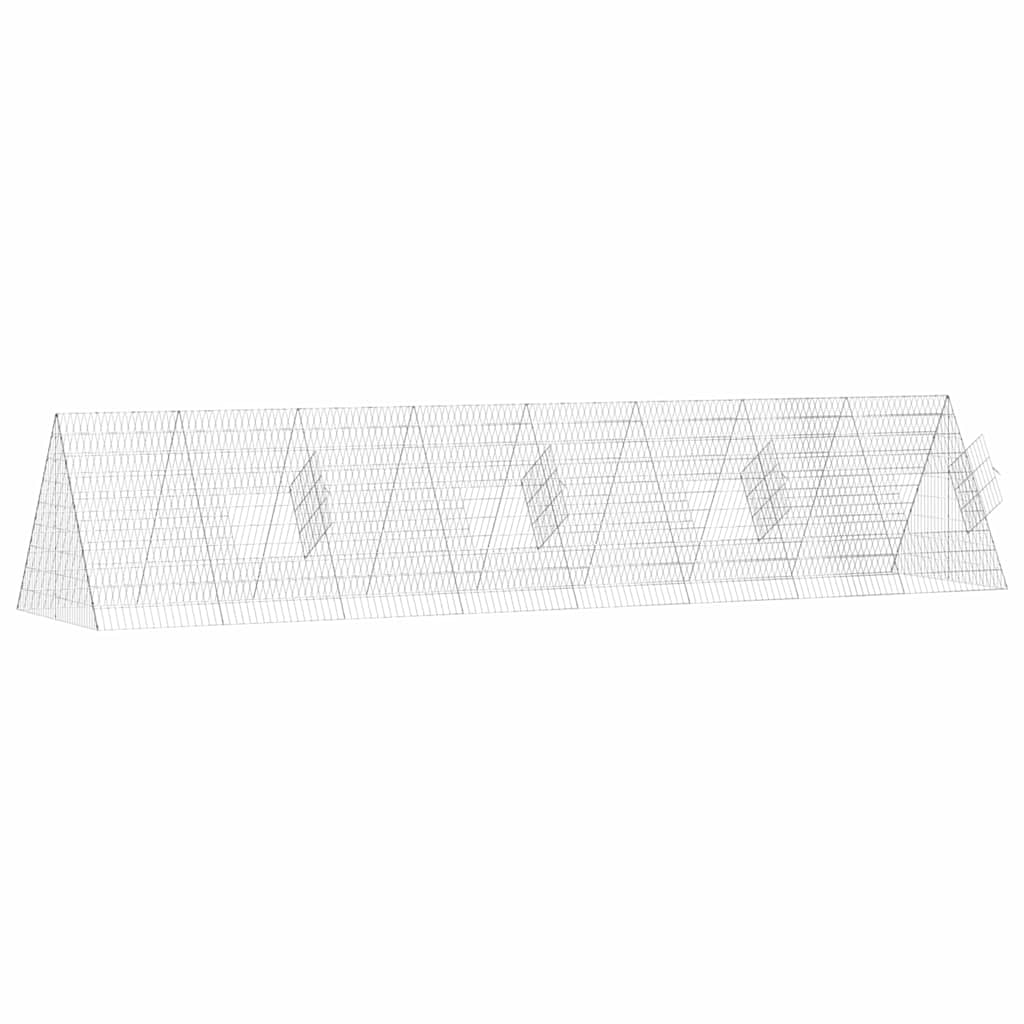 Κλουβί για κότες Ασημί 430 x 100 x 85 εκ. Γαλβανισμένος Χάλυβας