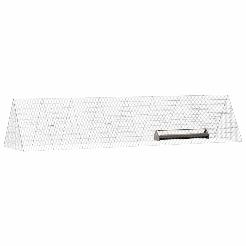 Κλουβί για κότες Ασημί 430 x 100 x 85 εκ. Γαλβανισμένος Χάλυβας