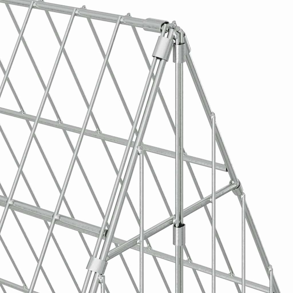 Κλουβί για κότες Ασημί 650 x 100 x 85 εκ. Γαλβανισμένος Χάλυβας