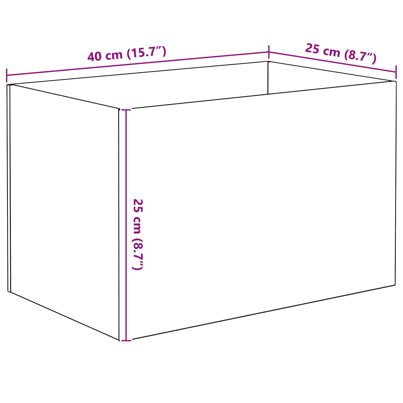 Ενυδρείο με αποθήκευση Διαφανές 40 x 25 x 25 εκ. Γυαλί