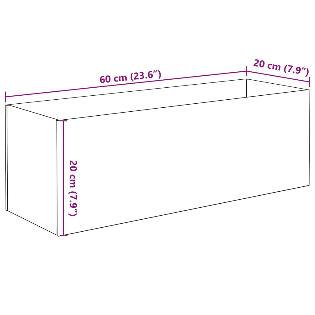Ενυδρείο με αποθήκευση Διαφανές 60 x 20 x 20 εκ. Γυαλί