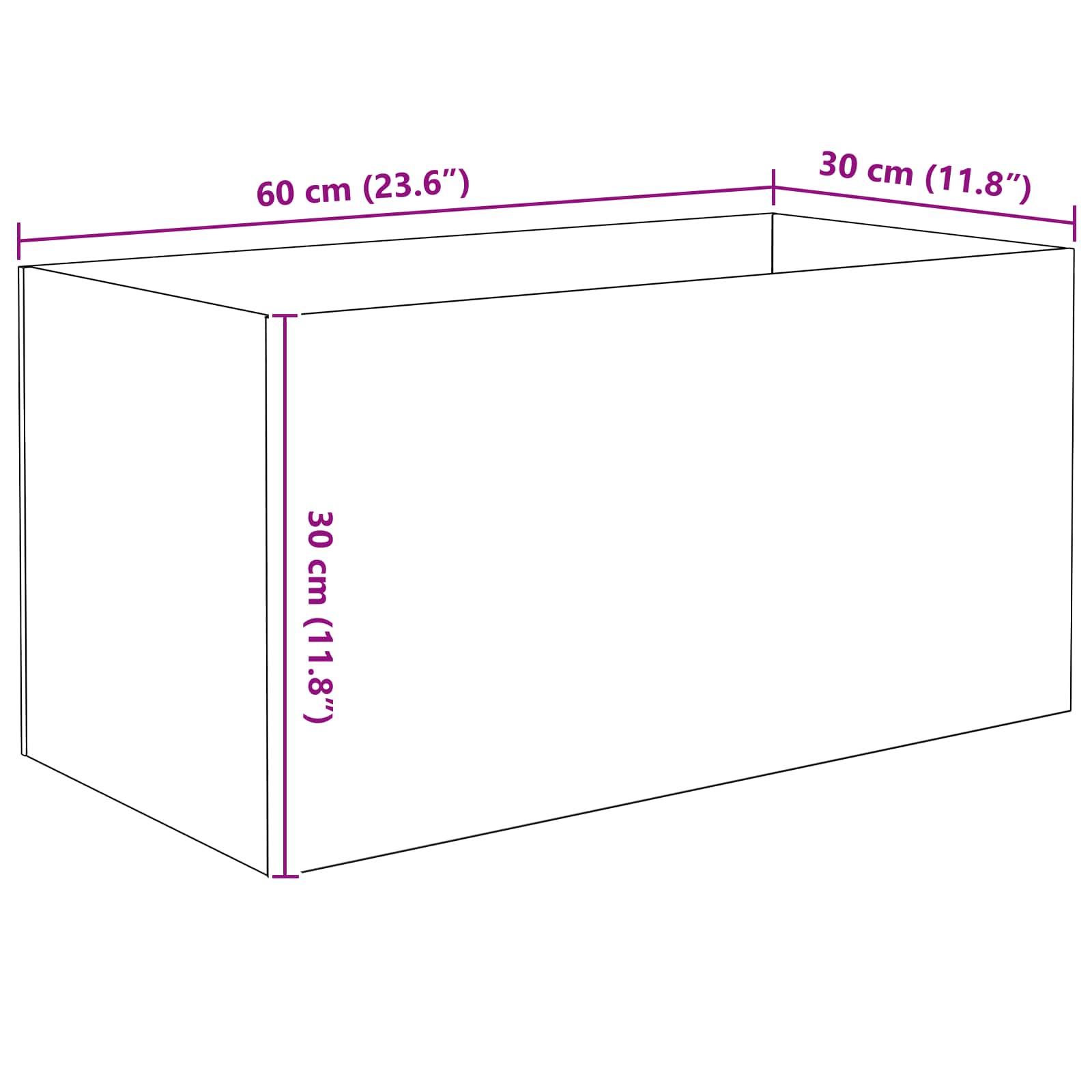 Ενυδρείο με αποθήκευση Διαφανές 60 x 30 x 30 cm Γυαλί