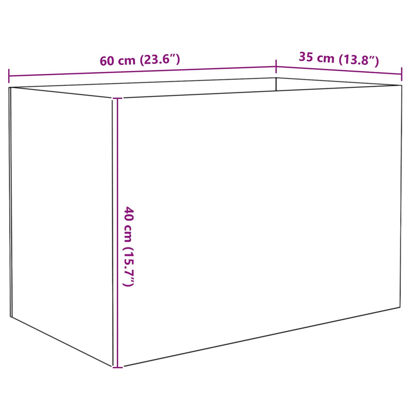 Ενυδρείο με αποθήκευση Διαφανές 60 x 35 x 40 εκ. Γυαλί