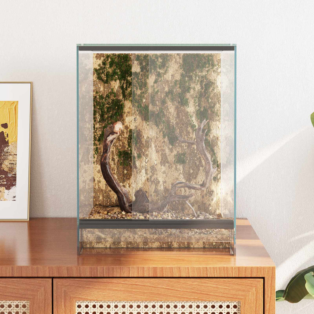 Terrarium με αποθήκευση Διαφανές 30 x 30 x 40 cm Γυαλί
