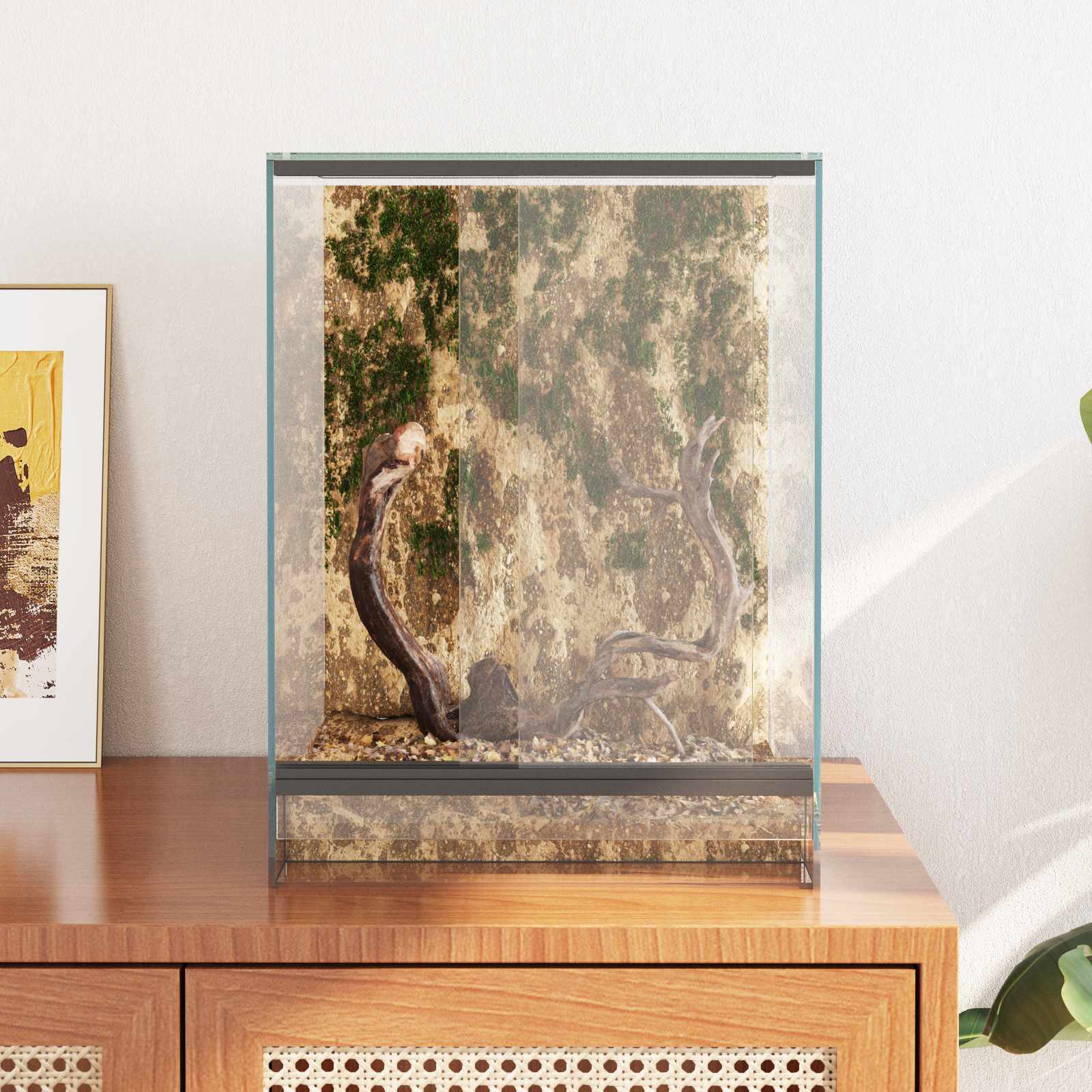 Terrarium με αποθήκευση Διαφανές 30 x 30 x 40 cm Γυαλί