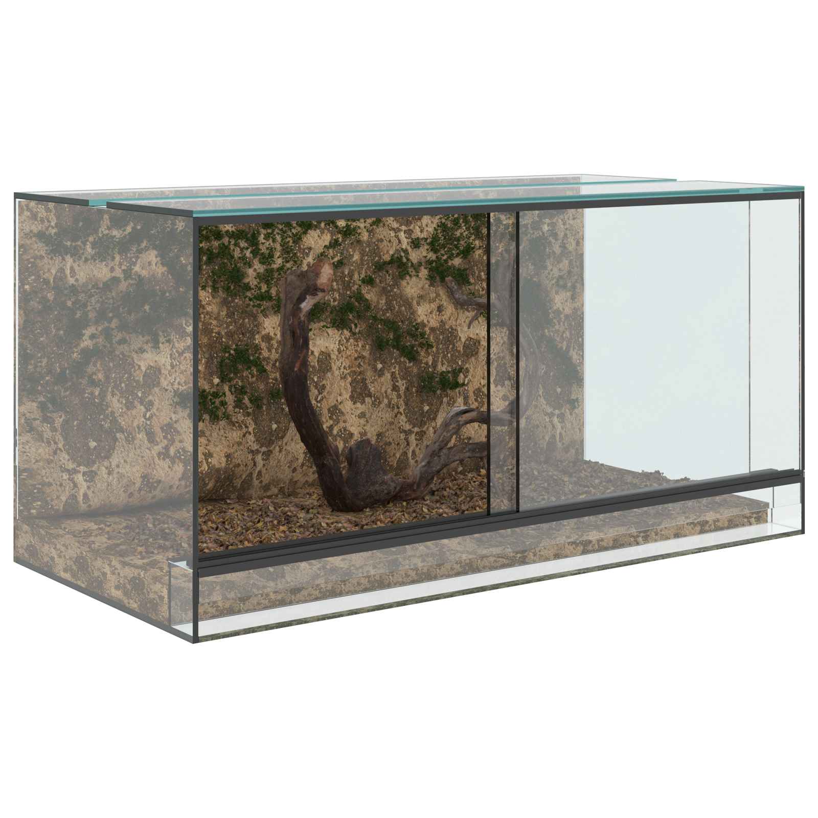 Terrarium με αποθήκευση Διαφανές 80 x 40 x 40 cm Γυαλί