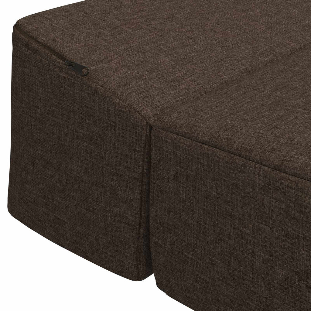 Κρεβάτι Καναπέ Αναδιπλούμενο Taupe 200 x 70 x 15 εκ. Ύφασμα