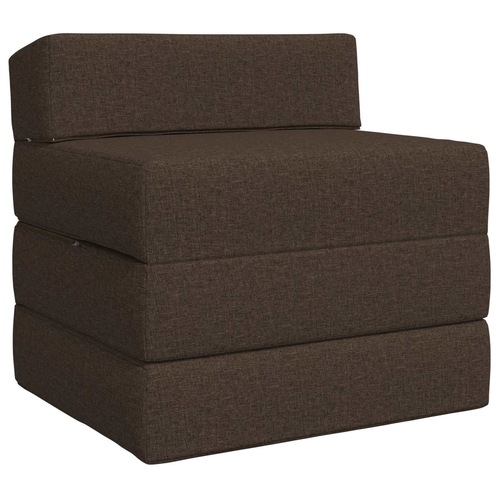 Κρεβάτι Καναπέ Αναδιπλούμενο Taupe 200 x 70 x 15 εκ. Ύφασμα