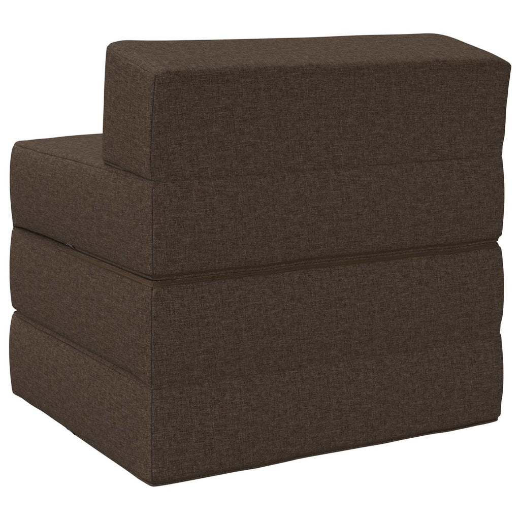 Κρεβάτι Καναπέ Αναδιπλούμενο Taupe 200 x 70 x 15 εκ. Ύφασμα