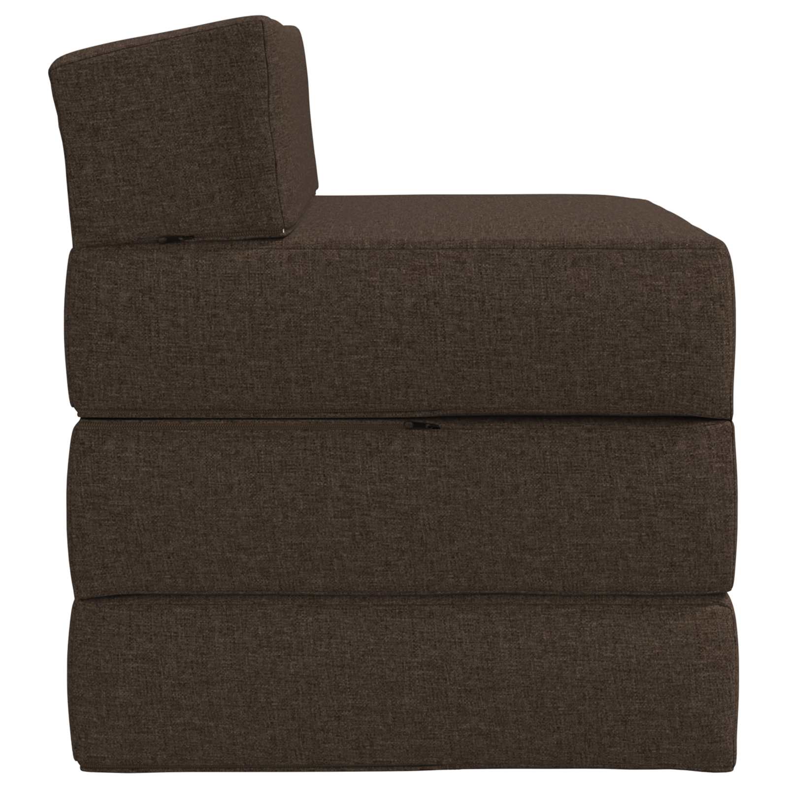 Κρεβάτι Καναπέ Αναδιπλούμενο Taupe 200 x 70 x 15 εκ. Ύφασμα