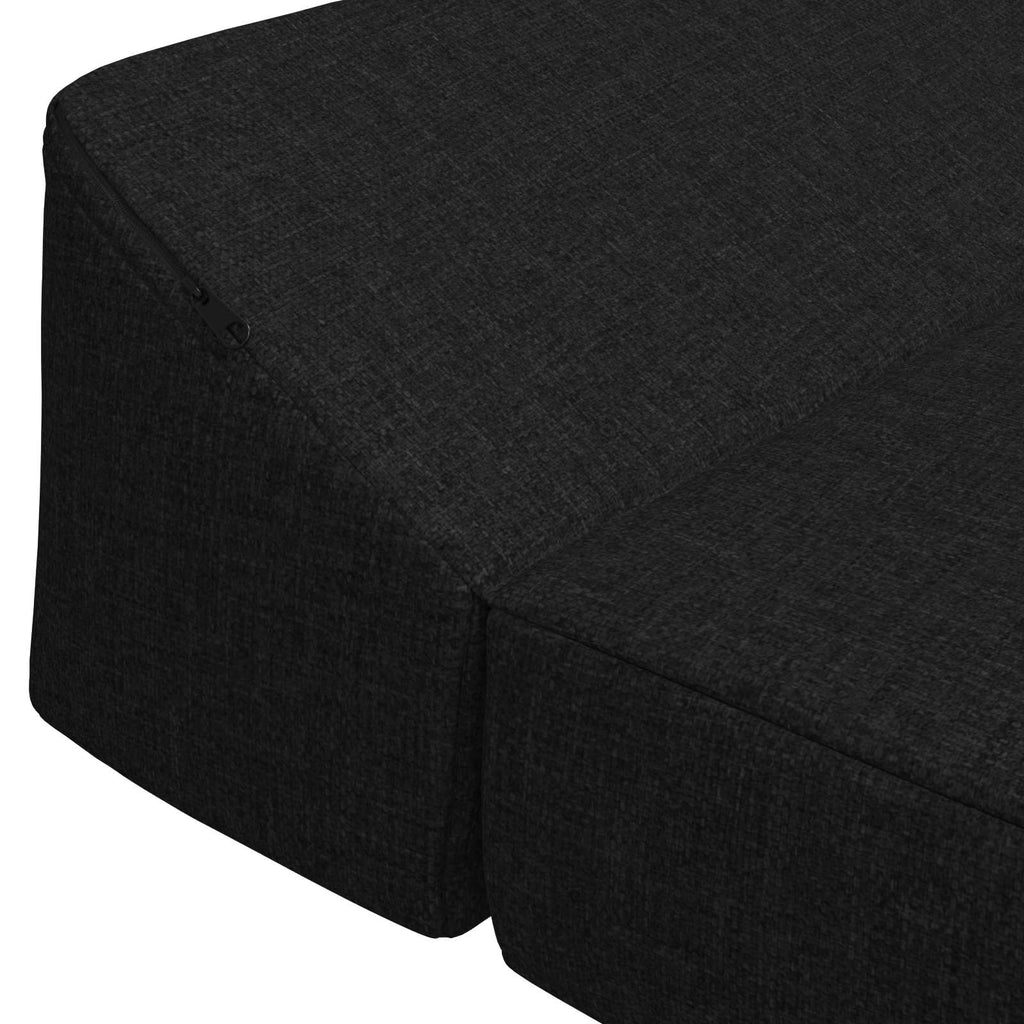 Κρεβάτι Καναπέ Αναδιπλούμενο Μαύρο 120 x 60 x 49 εκ Ύφασμα – εικόνα προϊόντος 5