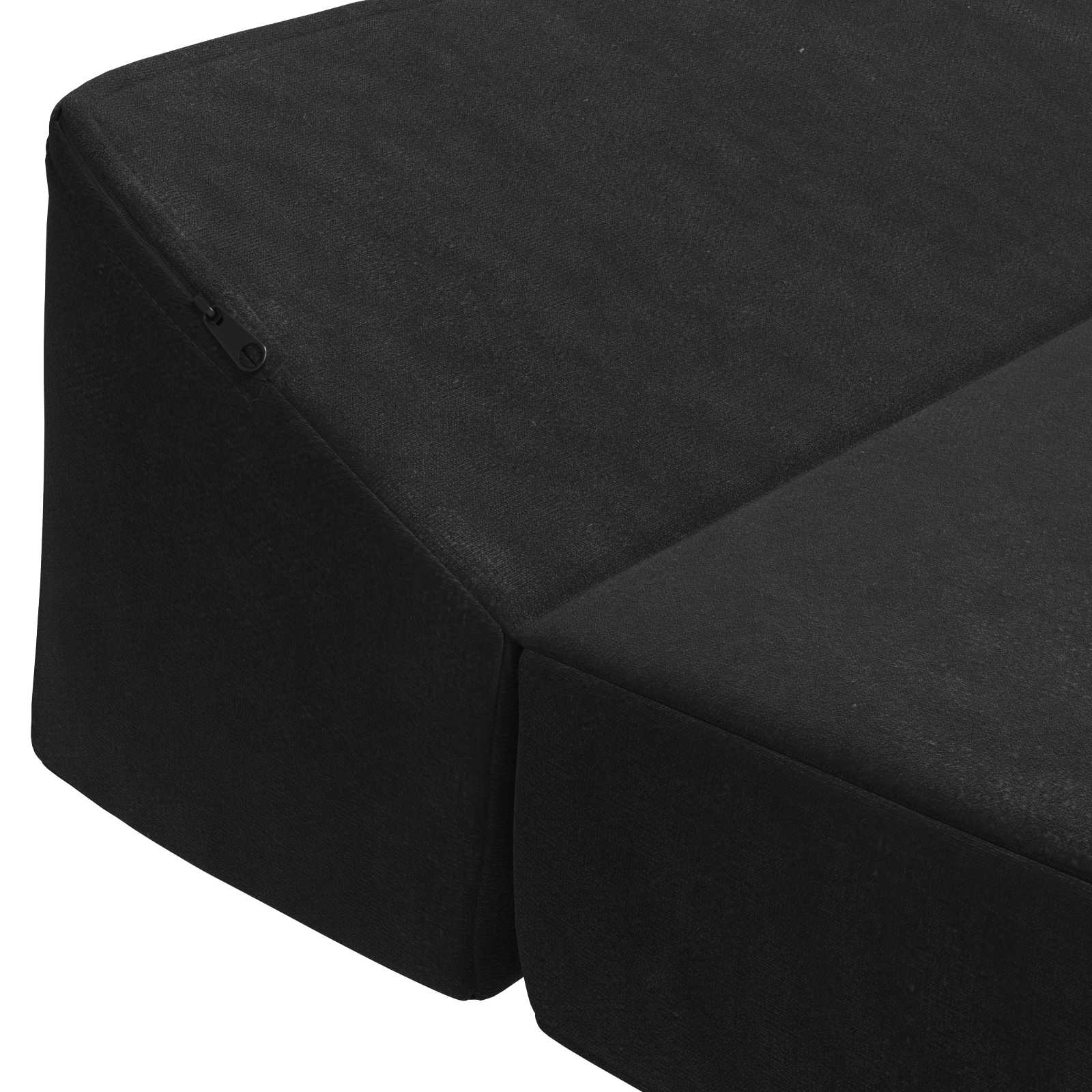 Κρεβάτι Καναπέ Αναδιπλούμενο Μαύρο 120 x 60 x 49 εκ Ύφασμα – εικόνα προϊόντος 5